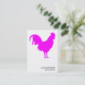 Magenta Cocreel - Wit Visitekaartje (Staand voorkant)
