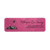Magenta Colorado Passport Etiket (Voorkant)