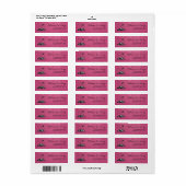 Magenta Colorado Passport Etiket (Full Sheet)