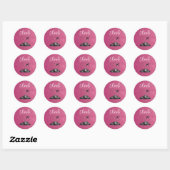 Magenta Colorado Passport Ronde Sticker (Vel)