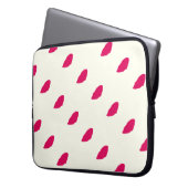 Magenta commas design Electronics Bag Laptop Sleeve (Voorkant Links)