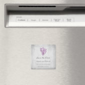 Magenta Conch Hoorn Save the Date Magneet (Insitu (Vaatwasser))