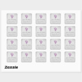 Magenta Conch Hoorn Save the Date Stickers (Vel)