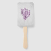 Magenta Conch Shell Wedding Hand Fans Handwaaier (Achterkant)