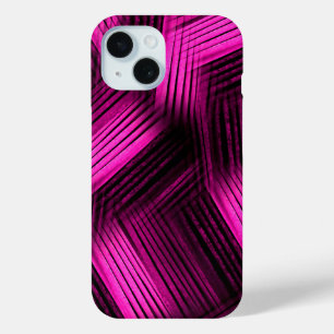Magenta Contemmodern Abstract iPhone 15 Case