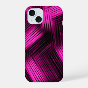 Magenta Contemmodern Abstract iPhone 15 Hoesje