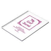 Magenta  Corners Border Grief Journal Notitieboek (Linkerzijde)