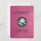 Magenta Costa Rica Paspoort Save The Date (Voorkant)