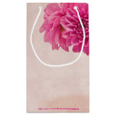 Magenta Dahlias Klein Cadeauzakje (Achterkant)