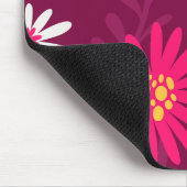 Magenta Daisy Design Muismat (Hoek)