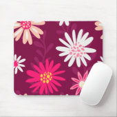 Magenta Daisy Design Muismat (Met muis)