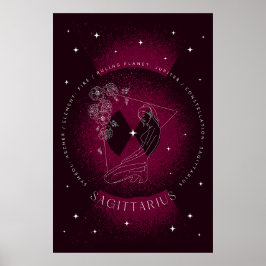 Magenta Dark Boogschutter Poster