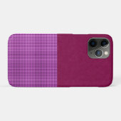 Magenta Denim en Tartan, Case-Mate iPhone Case (Achterkant (horizontaal))