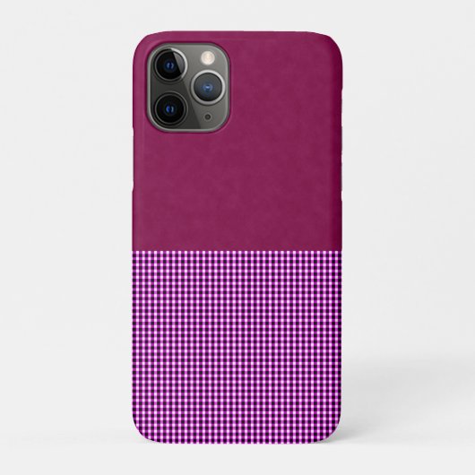 Magenta Denim en Tartan, Case-Mate iPhone Case (Achterkant)