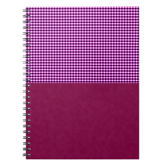 Magenta Denim en Tartan, Notitieboek (Voorkant)