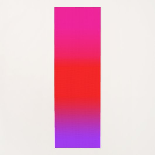 Magenta Diep Roze Rood Paarse Ombre Chic Yogamat (Voorkant)