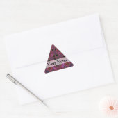Magenta digitaal fractaal patroon sticker (Envelop)