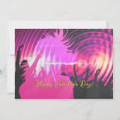 Magenta Disco Retro Galentine Dinner Brunch Party Kaart (Achterkant)