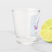 Magenta Dolphin - Aangepast schuimglas Shot Glas (Links)