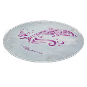 Magenta Dolphin - Aangepast Snijplank (Hoek)