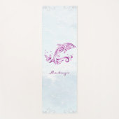 Magenta Dolphin Speciaal Yoga Mat (Voorkant)