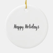 Magenta donkerroze rode spargel glitter Monogram Keramisch Ornament (Achterkant)