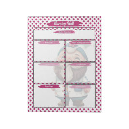 Magenta Dr Gnome Verpleegkunde Student Skills Sjab Notitieblok