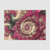 Magenta Draaiende Fractal Tissuepapier (Voorkant)