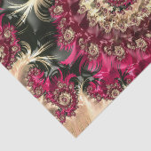 Magenta Draaiende Fractal Tissuepapier (Detail)