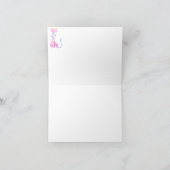 *~* Magenta Dragon Baby Girl Baby shower Bedankt (Binnen)