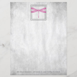 Magenta Dragonfly - Aangepast papierblad