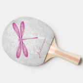 Magenta Dragonfly Aangepaste pingpongpeddel Tafeltennisbatje (Zijkant)