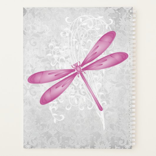 Magenta Dragonfly - Aangepaste planning Planner (Achterkant)