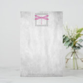 magenta Dragonfly - Aangepaste schrijfbenodigdhede Briefpapier (Staand voorkant)