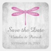 Magenta Dragonfly bewaart de Stickers Datum (Voorkant)