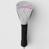 Magenta Dragonfly Damask Golfheadcover (Voorkant)