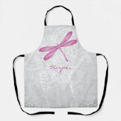 Magenta Dragonfly gepersonaliseerd Schort (Voorkant)