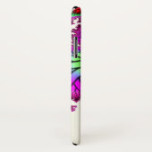 Magenta Dragonfly iPhone X Hoesje (Achterkant / rechts)