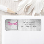 Magenta Dragonfly-label retouradres Etiket (Insitu)