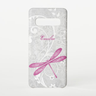 Magenta Dragonfly personaliseer Samsung Galaxy Hoe Samsung Galaxy S10 Hoesje
