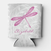 Magenta Dragonfly persoonlijke Koelbox Blikjeskoeler (Voorkant)