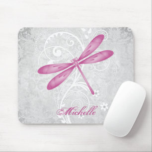 Magenta Dragonfly persoonlijke Muismat