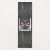Magenta Dragonfly Rustic Yoga Mat (Voorkant)