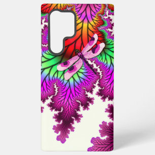 Magenta Dragonfly Samsung Galaxy Hoesje