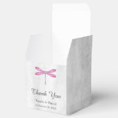 Magenta Dragonfly Wedding Favor Boxes Bedankdoosjes (Geopend)