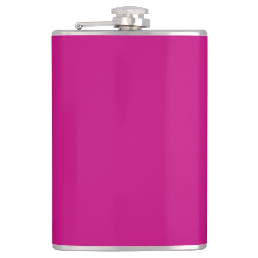 Magenta (effen kleur) heupfles (Voorkant)