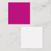 Magenta (effen kleur) notitiekaartje (Voorkant / Achterkant)
