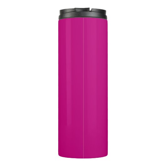 Magenta (effen kleur) thermosbeker (Achterkant)