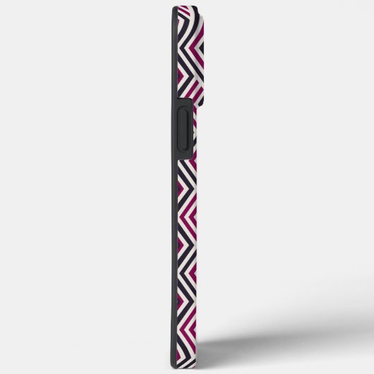 Magenta en blauw patroon Case-Mate iPhone case (Achterkant / Rechts)