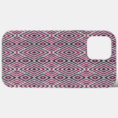 Magenta en blauw patroon Case-Mate iPhone case (Achterkant (horizontaal))